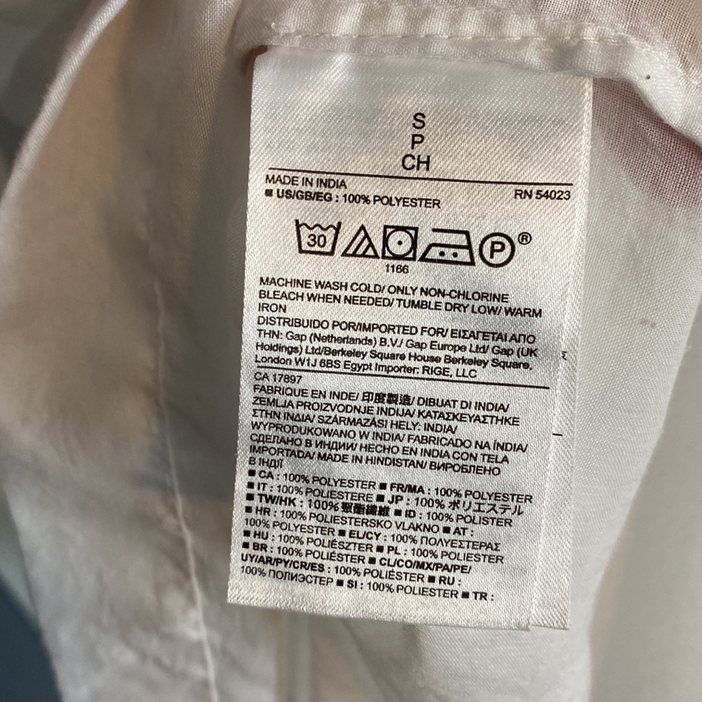 Banana Republic White Sheer Button Front Tunic - Picture 8 of 11